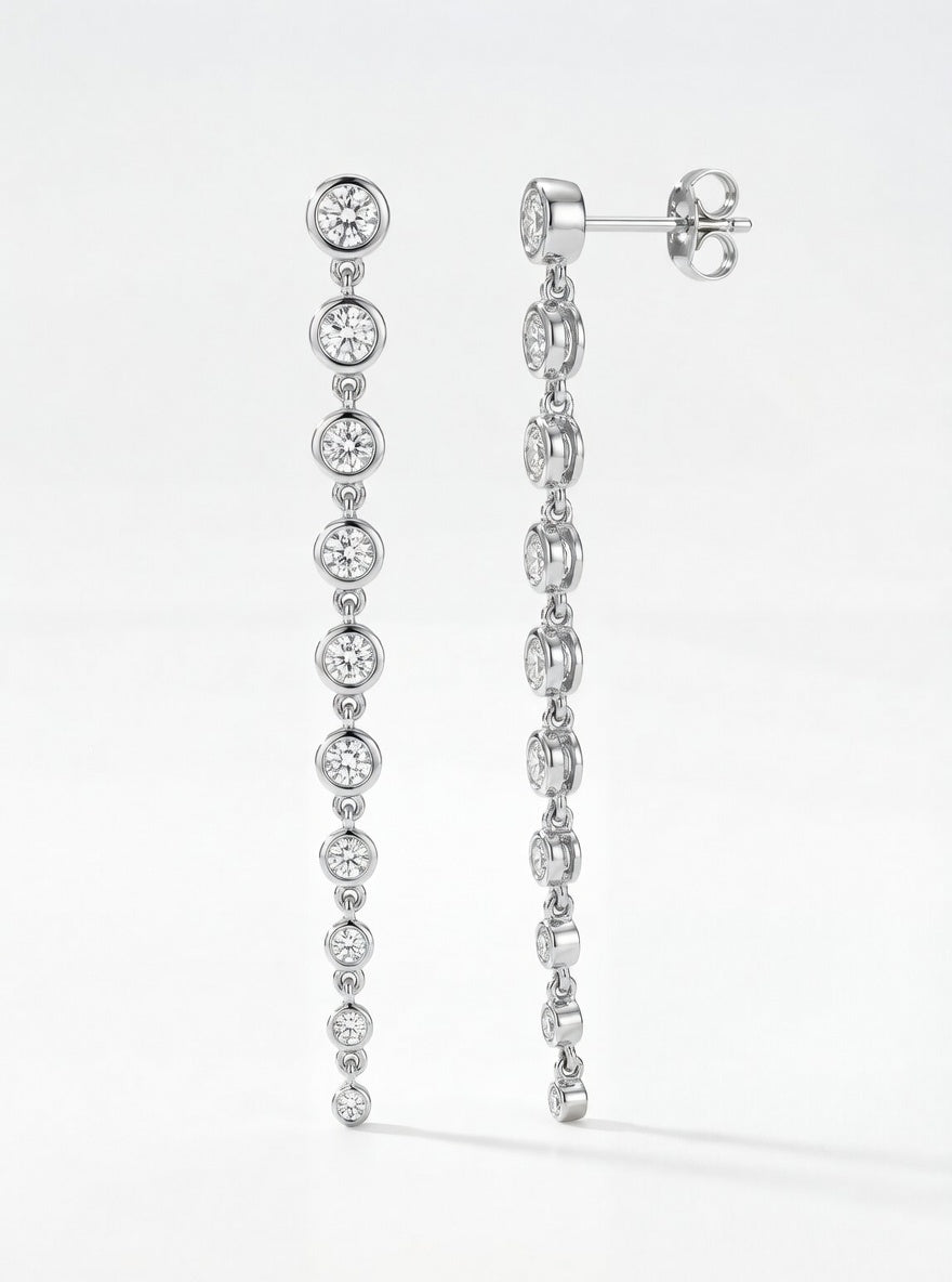 Straight Drop Earrings