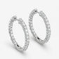 Pavé Diamond Huggie Hoops