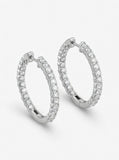 Pavé Diamond Huggie Hoops